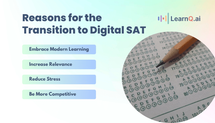 reason for the transition to digital SAT