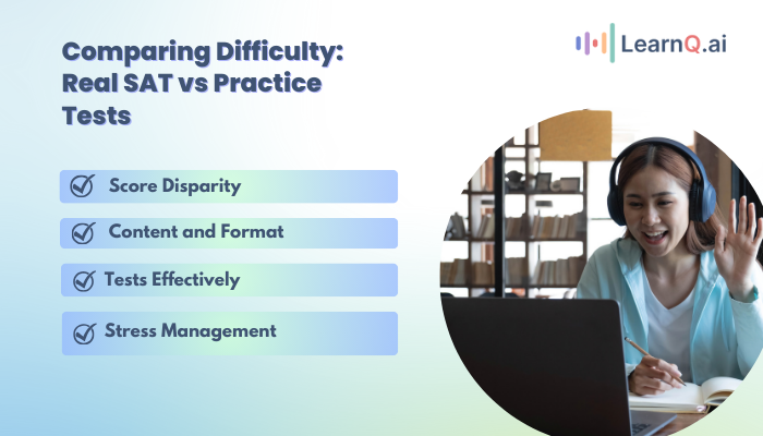 Comparing Difficulty Real SAT vs Practice Tests