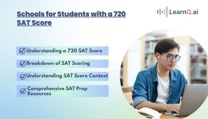 Schools for Students with a 720 SAT Score