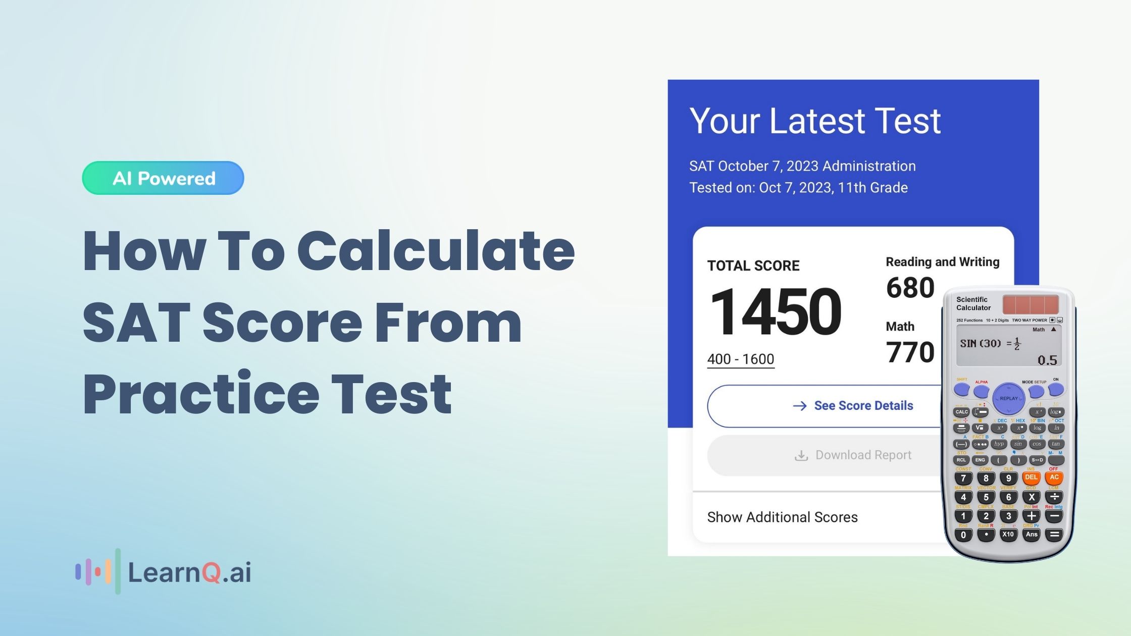 How to Calculate SAT Score from Practice Test